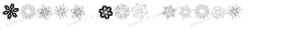 Paper Snowflakes字体转换